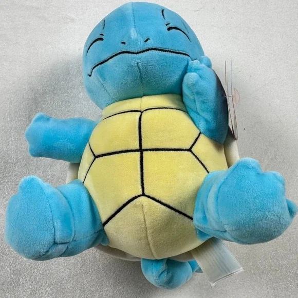 Pokemon Squirtle Plush WCT Wicked Cool Toys Blue Sleeping Stuffed Animal NWT - Picture 2 of 8